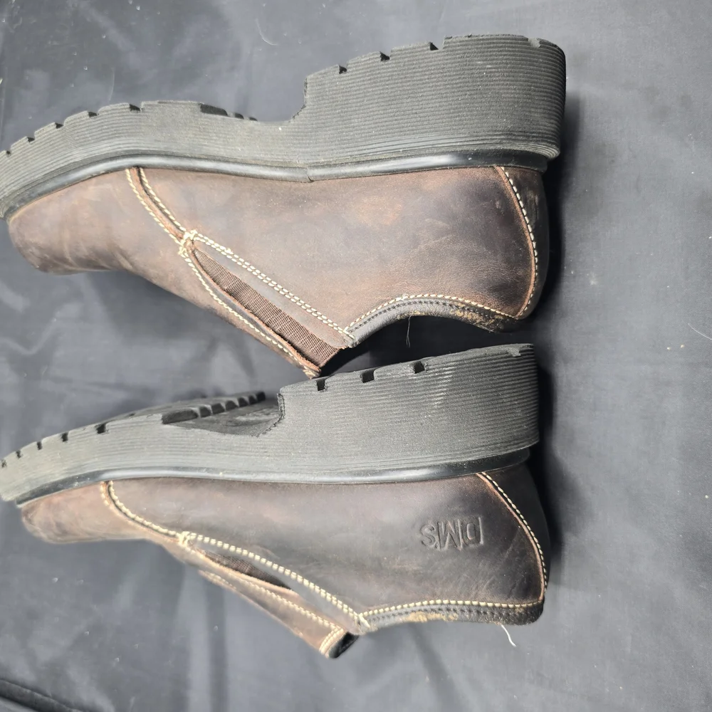 Dr. Martens Brown Loafers Slip-Ons‎ with Elastic Panels